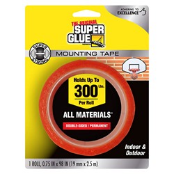 Super Glue 11710506 SUPER STRONG MOUNTING TAPE ROLL 98 .in 1