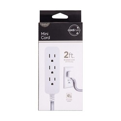 Cordinate 47297 3 Outlet 2ft Extension Cord 1