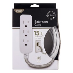 Cordinate 50011J 3 Outlet 15ft Extension Cord 1