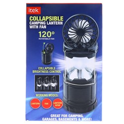 ITEK CLF121928 Collapsible Camping Lantern with Fan 1