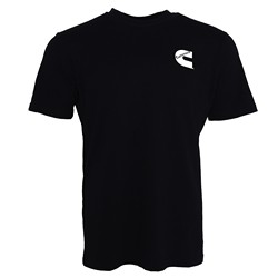 Cummins CMN4759 Cummins Unisex T-Shirt Short Sleeve Black Cotton Tagless Tee CMN4759 - Small 1