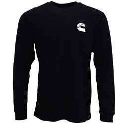 Cummins CMN4776 Cummins Unisex Long Sleeve T-shirt Black All Cotton Tee CMN4776 - Medium 1