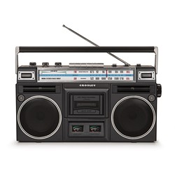 Crosley CT201ABK Retro Cassette Player Radio 1