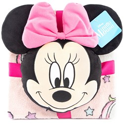 Disney Merchandise JF18402CD Minnie Nogginz and Travel Blanket Set 1