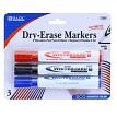 Bazic Products 1250B BAZIC Assor Colors Chisel Tip Dry Er 3pk