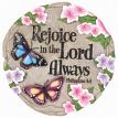 Spoontiques 13013S 9 Inch Stepping Stone Rejoice In The Lord