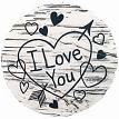 Spoontiques 13252 9 Inch Stepping Stone I Love You