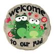 Spoontiques 13276 9 Inch Stepping Stone Welcome to Our Pad
