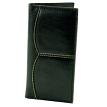 American Bison 1730BK TALL RODEO WALLETWHIP STCH BLK