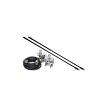 Solarcon 224B 4' Top Loaded Dual CB Antenna with Mirror Mounts & Cable - 750 Watt