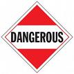 J.J. Keller 40493 Dangerous Placard