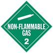 J.J. Keller 40494 Non-Flammable Gas Class 2 Placard