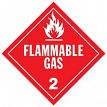 J.J. Keller 40495 Flammable Gas Class 2 Placard