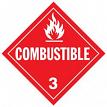 J.J. Keller 40497 Combustible Class 3 Placard