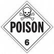 J.J. Keller 40498 Poison Class 6 Placard