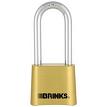 Brinks 67149002 50mm Commercial Solid Brass Resettable Lock with 2 Shackle