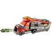 Mattel CDJ19 Hot Wheels Blastin' Rig Car Hauler with 3 Cars