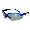 Global Vision COUBLFM Cougar Safety Glasses with Flash Mirror Lenses and Blue Frame