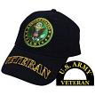 Eagle Emblems CP00108 U.S. Army Veteran Cap Black