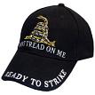 U.S. Military Merchandise CP00126 Don't Tread On Me Cap Black