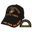 U.S. Military Merchandise CP00306 USMC Logo Cap The Few the Proud Black