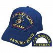 U.S. Military Merchandise CP00307 U.S. Marines Corp. Veteran Cap Navy