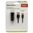 MobileSpec MB20MDCSB 4ft Micro & 2.1 Amp DC Charger