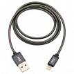 MobileSpec MBS06275 3' Lightning to USB Charge & Sync Metal Cable Graphite