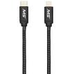 MobileSpec MBS06903 6ft. 18W Metal Lightning to USB-C Charge & Sync Cable Black to USB-C