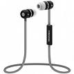 MobileSpec MBS11101 Bluetooth Wireless Earbuds with In-Line Mic Gray/Black