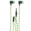 MobileSpec MBSHV010G Hi-Vis Wired Earbuds Green