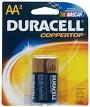 Duracell MN-1500B2 AA Cell Alkaline Batteries - 2-Pack