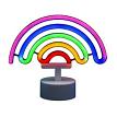 Neon Knight NKRAINBOW LED Neon Light Sign Room Decoration USB or Battery Powered Dorm Decor Rainbow NKRAINBOW