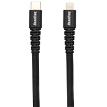 RoadKing RK06900 4ft. Heavy-Duty 18W Lightning to USB-C Charge and Sync Cable - Black Bul