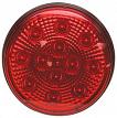 RoadPro RP5575RDL 4 LED Diamond Lens Sealed Light with 3-Prong Connector - Red Black