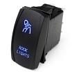 Race Sport RSLJ14B LED Rocker Switch w/ Blue LED Radiance