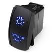 Race Sport RSLJ57B LED Rocker Switch w/ Blue LED Radiance