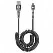 Mizco ToughTested TTCC10C2A 10 Foot Heavy-Duty USB to USB-C Charge & Sync Coiled Cable