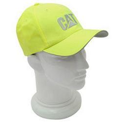 CAT Merchandise 1128101Y Men\'s Hi-Vis CAT Trademark Cap Yellow/Lime 1