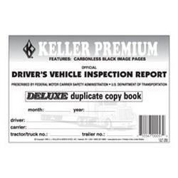 J.J. Keller 115-B Duplicate Carbonless Driver\'s Vehicle Inspection Report Book 1
