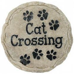 Spoontiques 13340 9 Inch Stepping Stone Cat Crossing 1