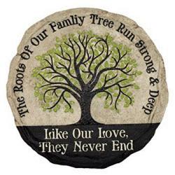Spoontiques 13365 9 Inch Stepping Stone Family Tree 1