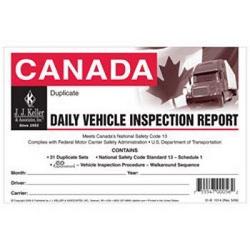 J.J. Keller 31B Canadian Driver\'s Vehicle Inspection Report 1