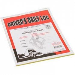 31 Days, Driver Daily Log Book with Detailed DVIR & Daily Recap, 2-Ply,  Carbon