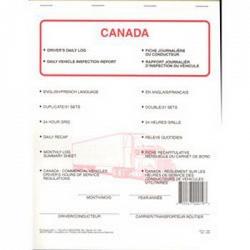 J.J. Keller 63LD Canadian 8 x 11 Logbook and Vehicle Inspection Report - Bilingual 1
