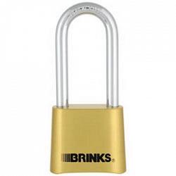 Brinks 67149002 50mm Commercial Solid Brass Resettable Lock with 2 Shackle 1