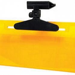 Custom Accessories 70036 Ray Stopper Clip-On Sun Visor - Yellow 1