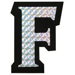 RoadPro 78089D F Prism Style Adhesive Letter 1