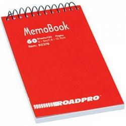 RoadPro 92378 3x5 Memo Book 60 Pages 1