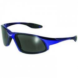 Global Vision C8BLSM Code-8 CF Safety Glasses with Smoke Lenses and Blue Frame 1